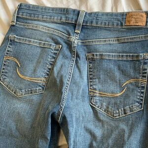 Signature by Levi Strauss Blue Straight Leg Jeans 27/28